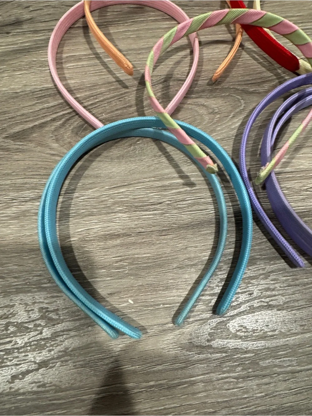 Lot Of 10 Girls’ Multi-Color Fabric Headbands - Set of Bright Colors - Like New